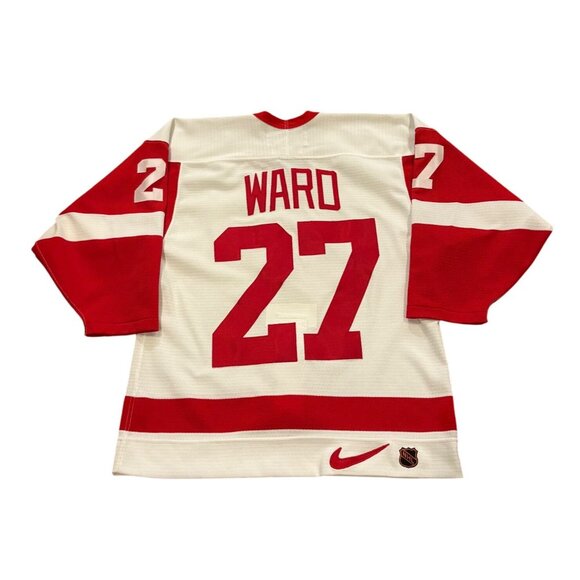 Vintage Nike Detroit Red Wings Aaron Ward #27 Center Ice NHL Authentic Jersey 44 - Picture 1 of 9